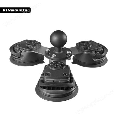 VIN-C-016VINmounts®按压式三吸盘工业球头底座-1.5”球头