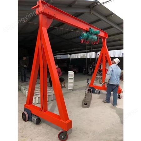 3吨电动龙门架 定制小型移动龙门吊电动葫芦起重机